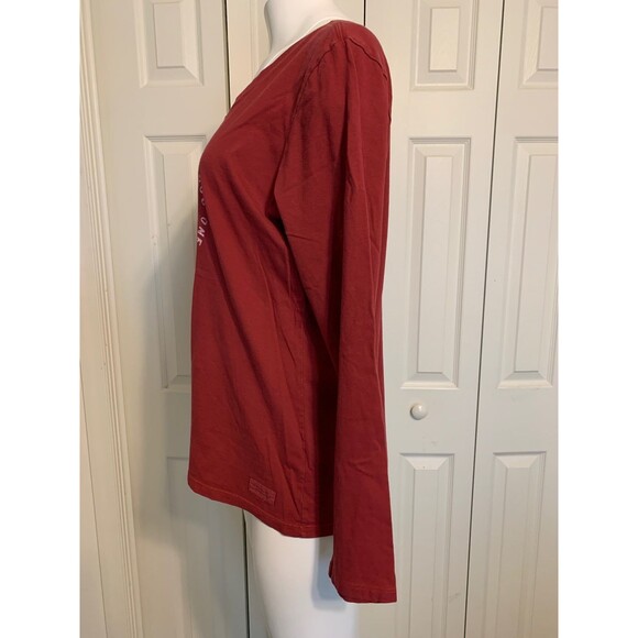 Life is Good Whatever You Are Be a Good One Vneck TShirt - Picture 4 of 9